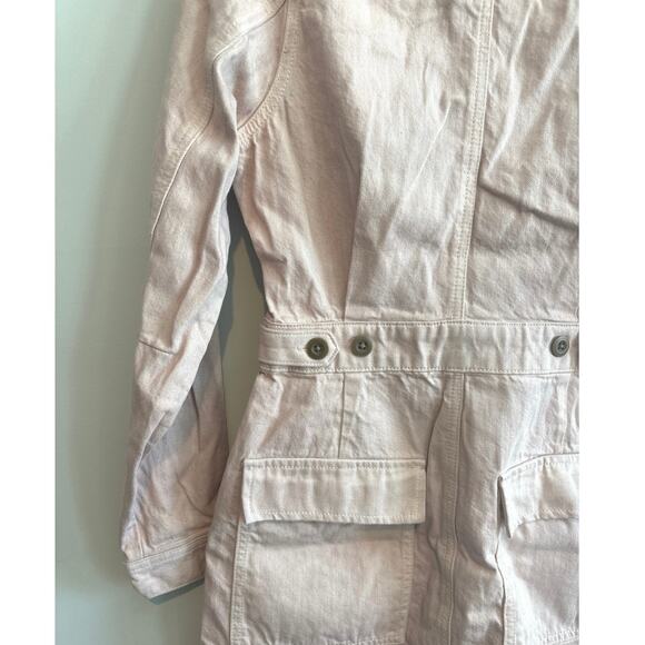 NWT Madewell x MN Dye Studio Denim Patch-Pocket Mini Dress In Shaded Pink Size S - Picture 8 of 8